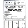 TDK-Lambda Vega-Lite 750 V7000BM PSU Power Supply