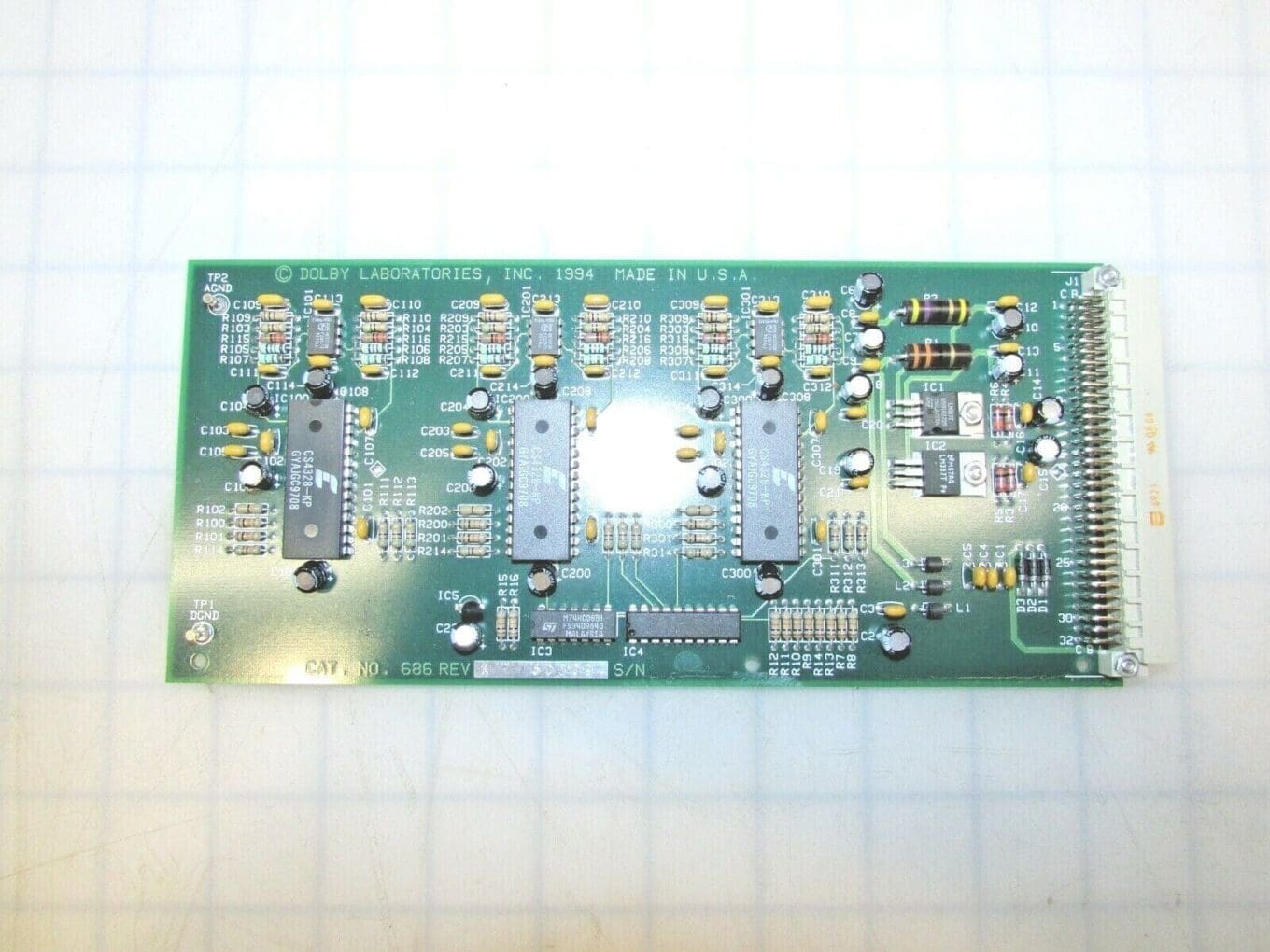 Dolby Cat. No. 686 Rev. 1 Six-Channel Dac Board For CP500 Cinema Sound