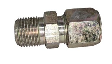 Lot of 45 Steel Flareless Compression Fitting 5/8 Tube x 1/2 MNPT